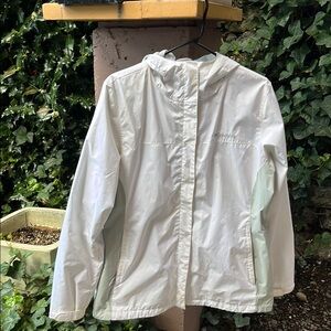 Columbia sportswear White Hooded windbreaker Jacket